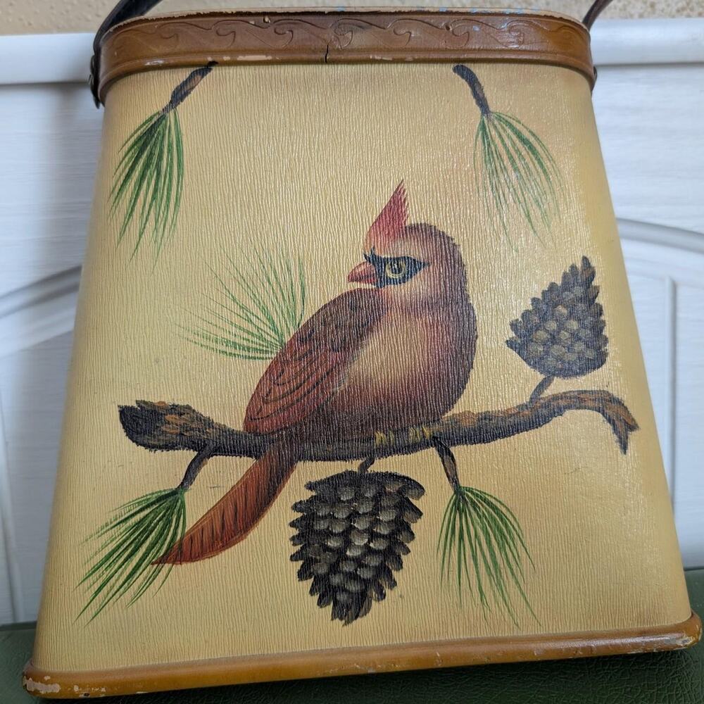 Vintage 1960s/1970s Wooden Cardinal Purse - Picture 2 of 6